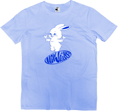 Men’s Premium T-Shirt - New Jeans Bunny Logo - Mfest