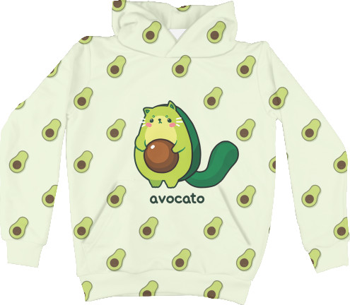 Kids' Hoodie 3D - Avocato - Mfest