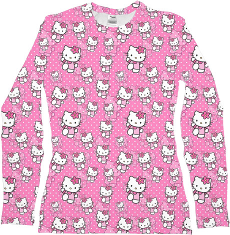 Women's Longsleeve Shirt 3D - Hello Kitty  - Mfest