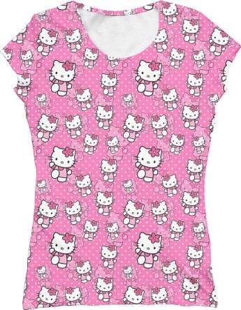 Women's T-Shirt 3D - Hello Kitty  - Mfest