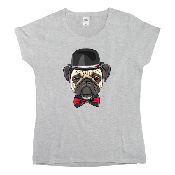 Women's T-shirt Fruit of the loom - Gallant Pug - Mfest