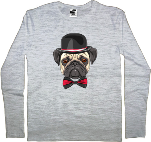 Men's Longsleeve Shirt - Gallant Pug - Mfest