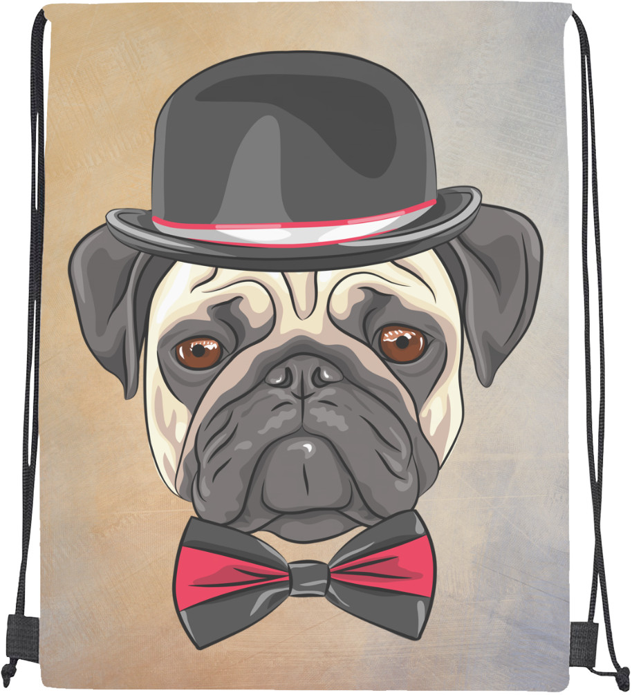 Drawstring Bag - Gallant Pug - Mfest