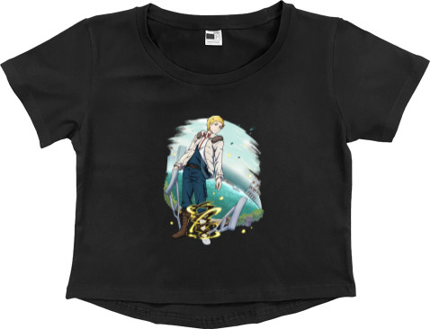 Women's Cropped Premium T-Shirt - Junichirou Tanizaki - Mfest