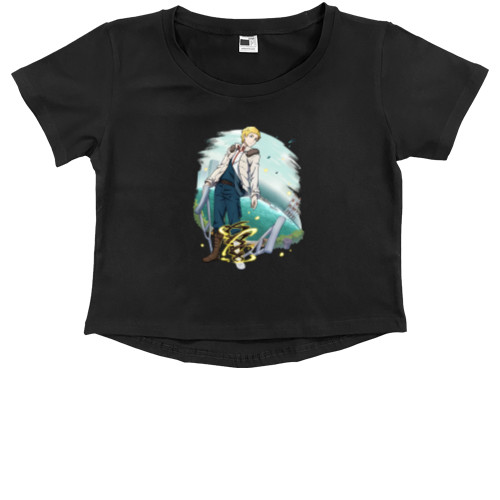 Kids' Premium Cropped T-Shirt - Junichirou Tanizaki - Mfest