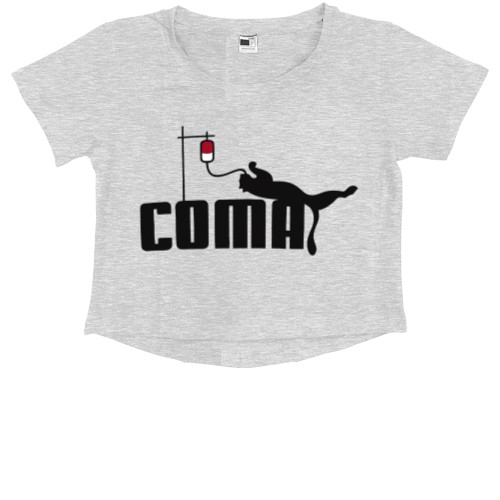 Kids' Premium Cropped T-Shirt - Coma - Mfest