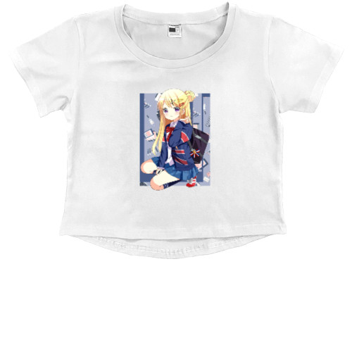 Kids' Premium Cropped T-Shirt - Karen Kujou - Mfest