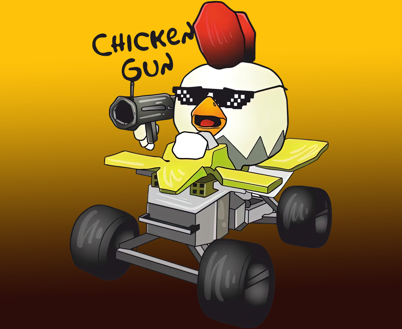 Килимок для Миші - Chicken Gun - Mfest