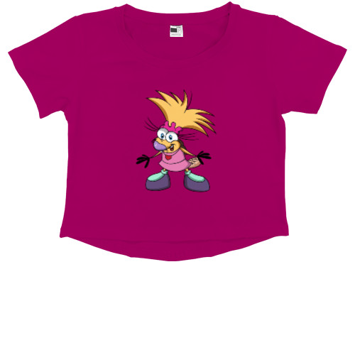 Kids' Premium Cropped T-Shirt -  Stacy - Mfest