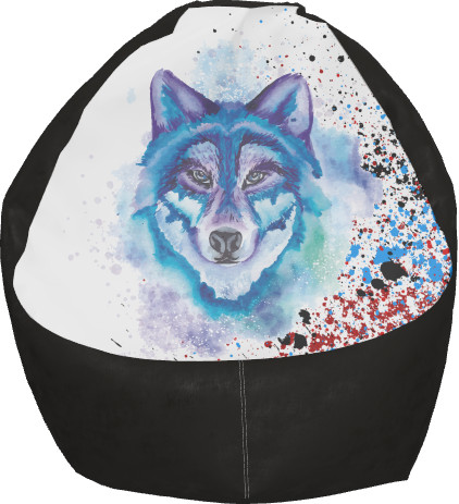 Bean Bag Chair - Colorful wolf - Mfest