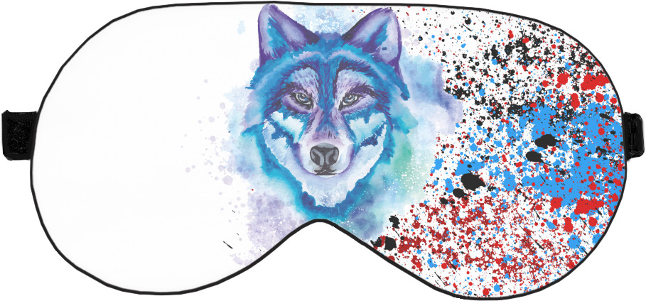 Sleep Mask 3D - Colorful wolf - Mfest