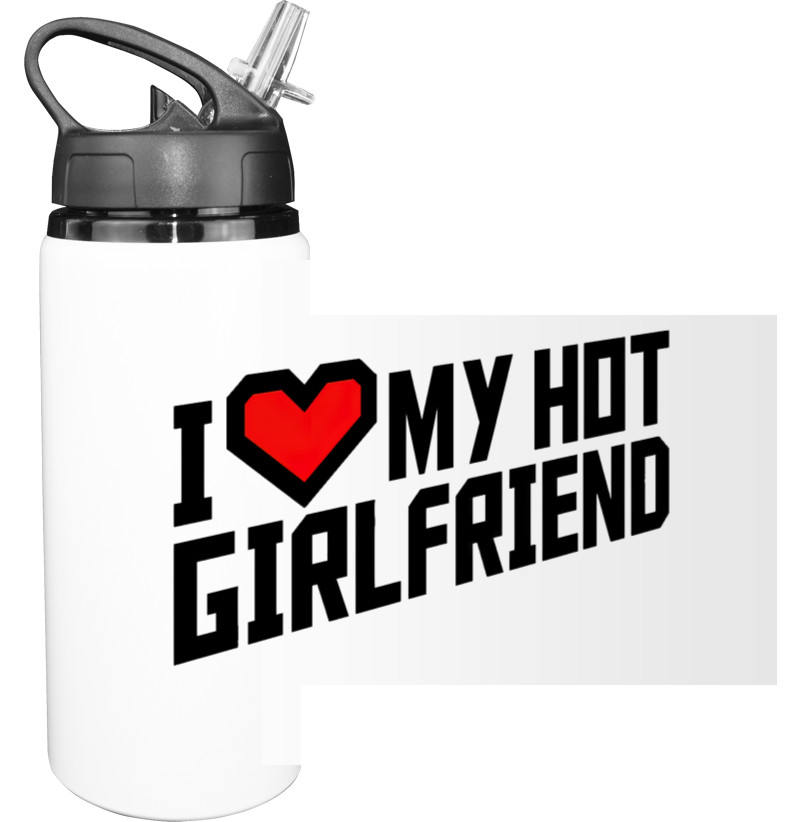 Бутылка для воды - I love my girlfriend - Mfest