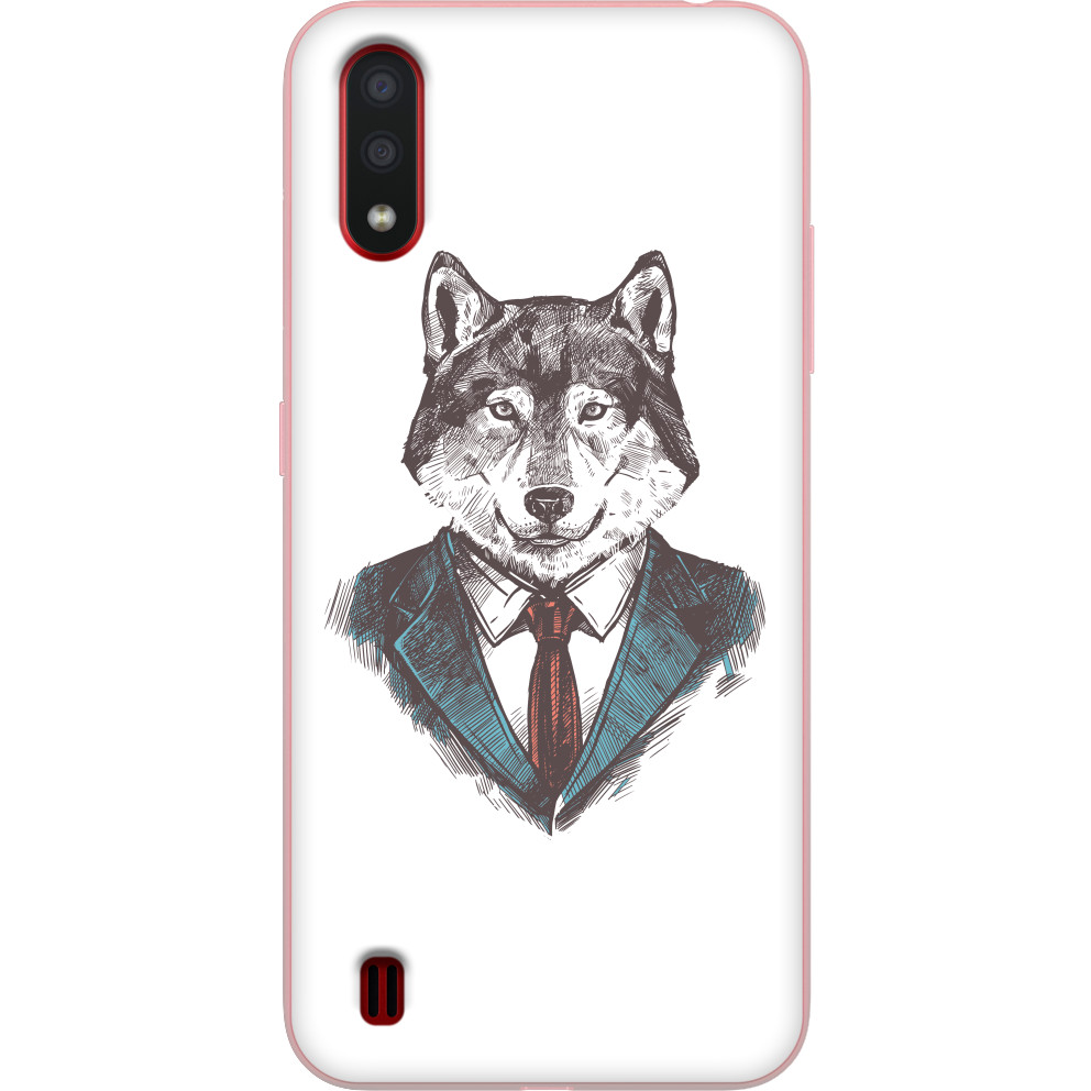 Чехол Samsung - Wolf in a suit - Mfest