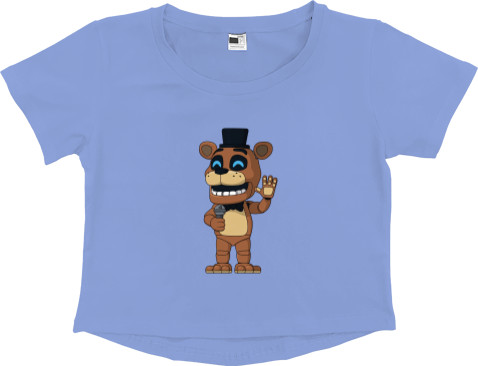 Women's Cropped Premium T-Shirt - Freddy Fazbear - Mfest