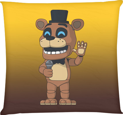 Square Throw Pillow - Freddy Fazbear - Mfest