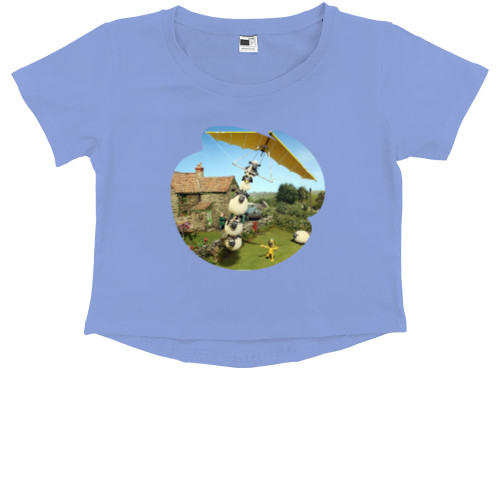 Kids' Premium Cropped T-Shirt - Shaun the Sheep - Mfest