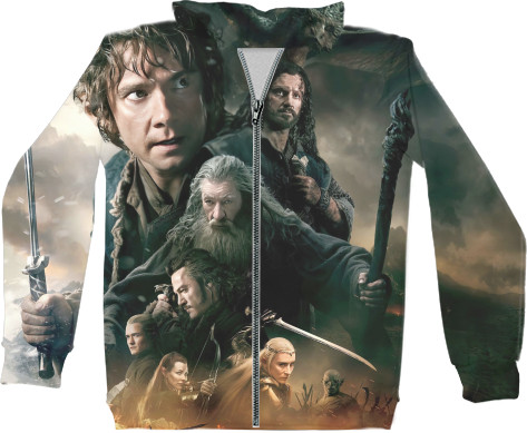 Unisex Zip-through Hoodie 3D - The Lord of the Rings - Mfest