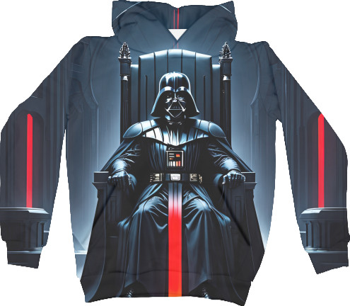 Unisex Hoodie 3D - Darth vader on a throne - Mfest