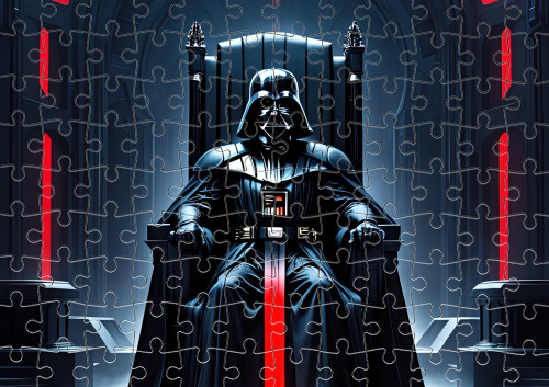 Darth vader on a throne