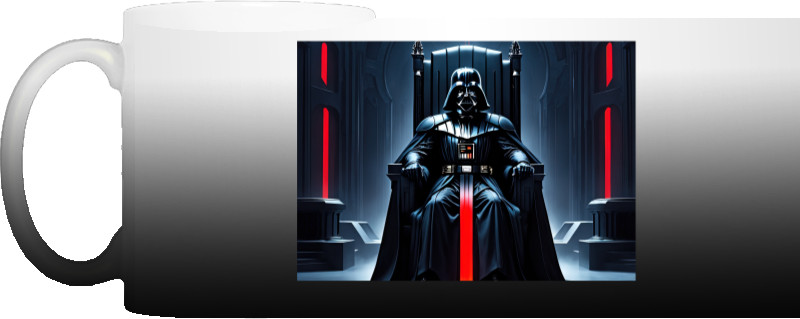 Darth vader on a throne