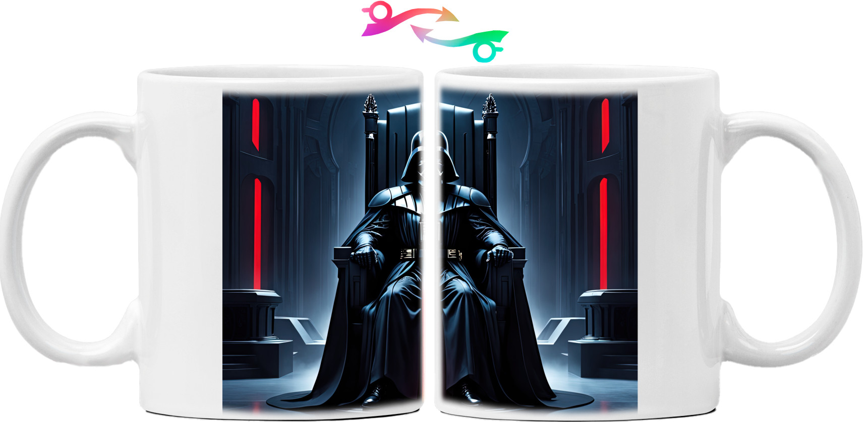 Darth vader on a throne