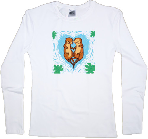 Women's Longsleeve Shirt -  Beavers in love - Mfest