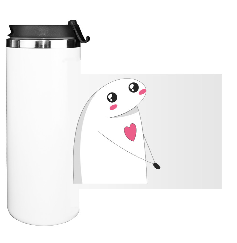 Water Bottle on Tumbler - Flork in love meme - Mfest