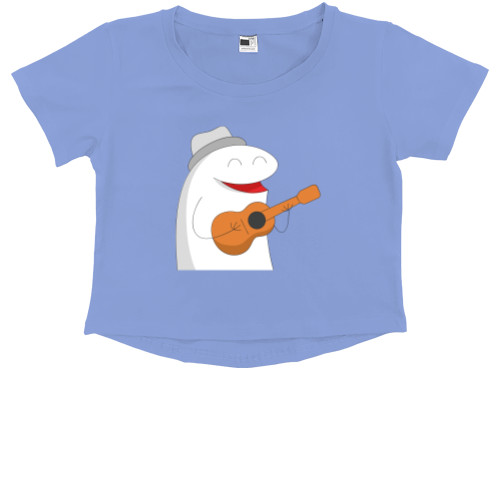 Kids' Premium Cropped T-Shirt - Stickers Flork - Mfest