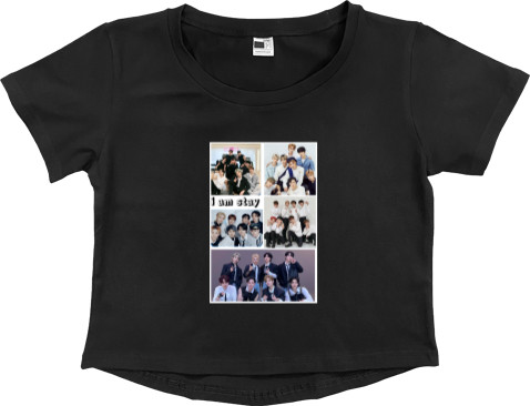 Women's Cropped Premium T-Shirt - Stray Kids - Mfest