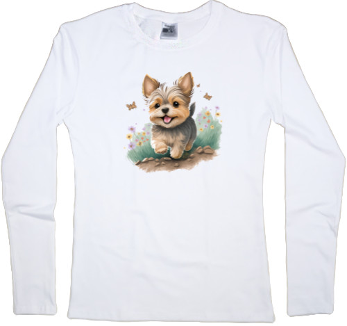 Women's Longsleeve Shirt - Yorkshire Terrier - Mfest