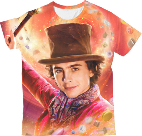 Kids' T-Shirt 3D - Wonka - Mfest