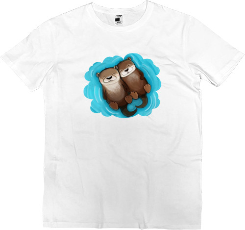 Kids' Premium T-Shirt - Otters in love - Mfest