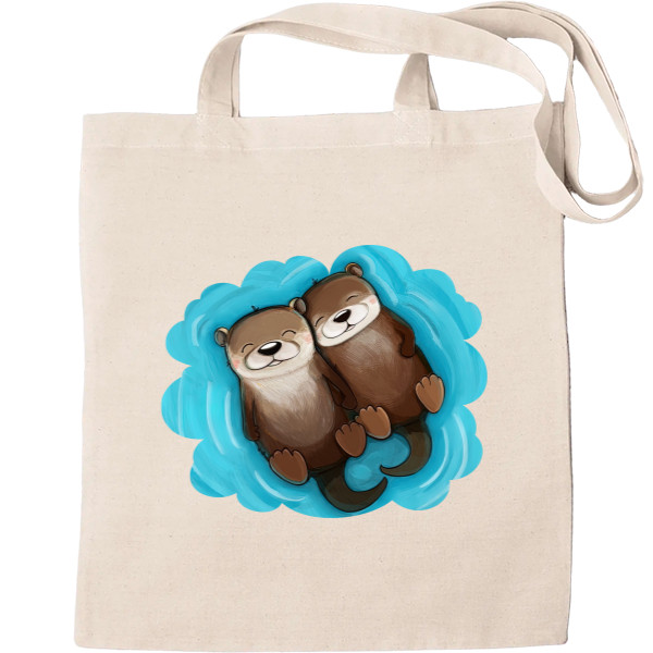 Tote Bag - Otters in love - Mfest