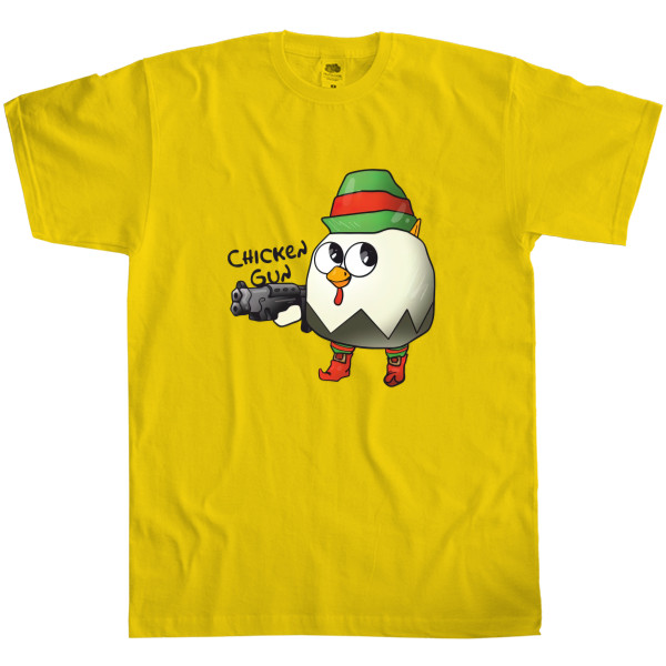 Men's T-Shirt Fruit of the loom - Chicken Gun - Mfest