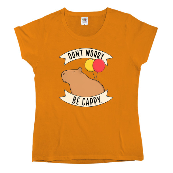 Women's T-shirt Fruit of the loom - Don't worry be cappy - Mfest