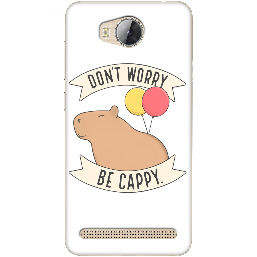 Чехол Huawei - Don't worry be cappy - Mfest