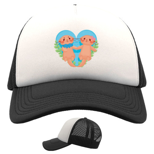 Trucker Cap - Cute otters - Mfest