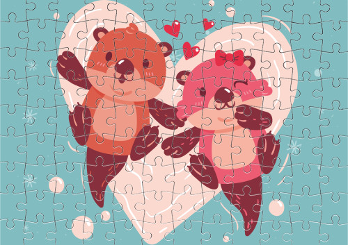 Puzzle - Otter with a heart - Mfest