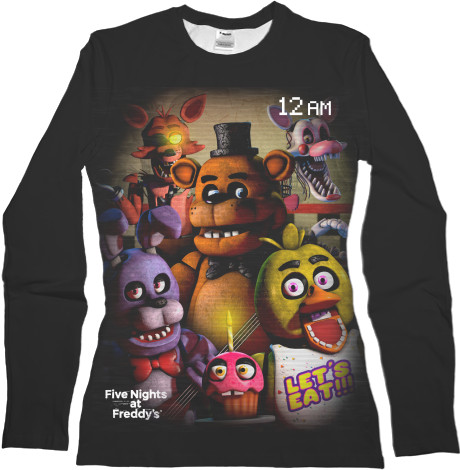 Women's Longsleeve Shirt 3D - FNAF [17] - Mfest