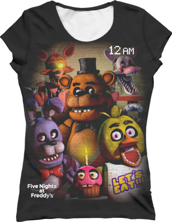 Women's T-Shirt 3D - FNAF [17] - Mfest