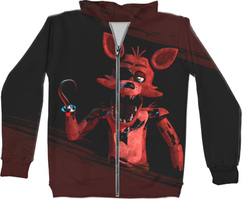 Unisex Zip-through Hoodie 3D - FNAF [15] - Mfest