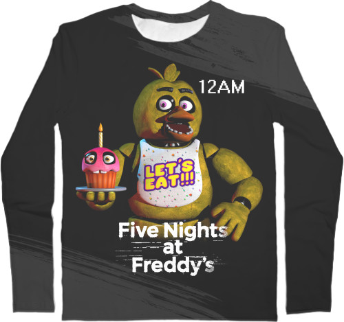 Kids' Longsleeve Shirt 3D - FNAF [16] - Mfest