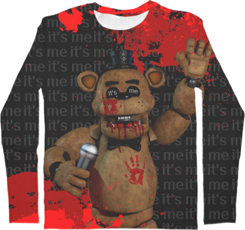 Men's Longsleeve Shirt 3D - FNAF 16 - Mfest