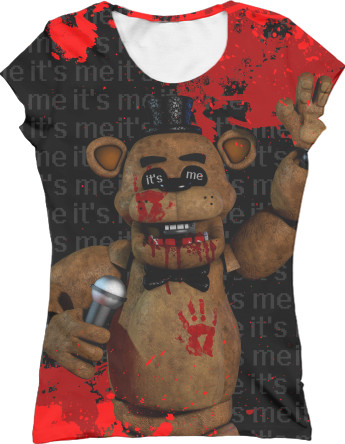 Women's T-Shirt 3D - FNAF 16 - Mfest