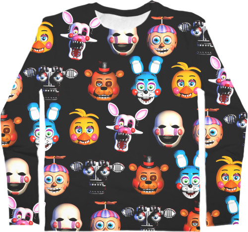 Kids' Longsleeve Shirt 3D - FNAF [12] - Mfest