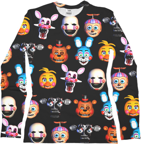 Women's Longsleeve Shirt 3D - FNAF [12] - Mfest