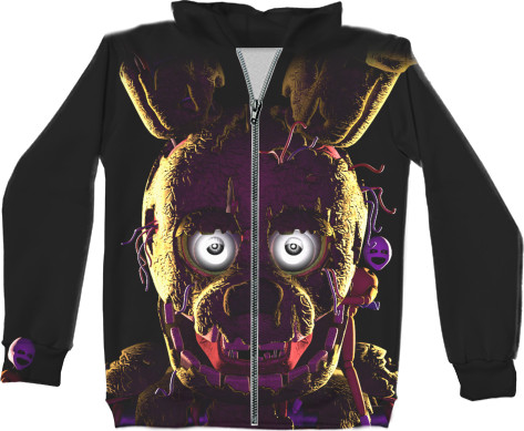 Unisex Zip-through Hoodie 3D - FNAF [11]  - Mfest