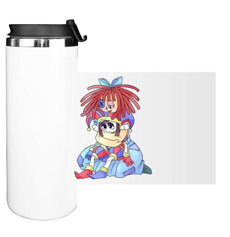 Water Bottle on Tumbler - Pomni and Ragatha - Mfest