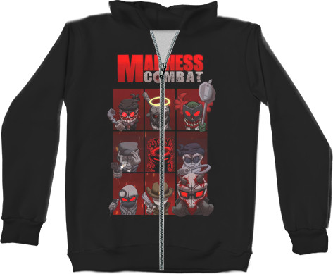 Kids' Zip-through Hoodie 3D - Madness combat - Mfest