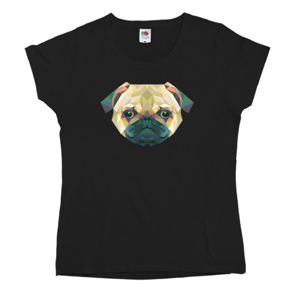 Women's T-shirt Fruit of the loom - Pug - Mfest